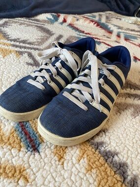 Men's Navy and White sneakers